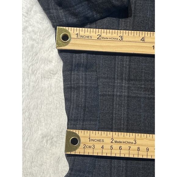 Calvin Klein Mens 48R Blue Gray Plaid Casual Blazer Sport Coat Jacket - Picture 12 of 16